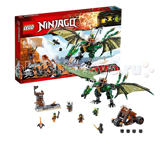 Конструктор Lego Ninjago 70593 Лего Ниндзяго Зеленый Дракон - Акушерство.Ru