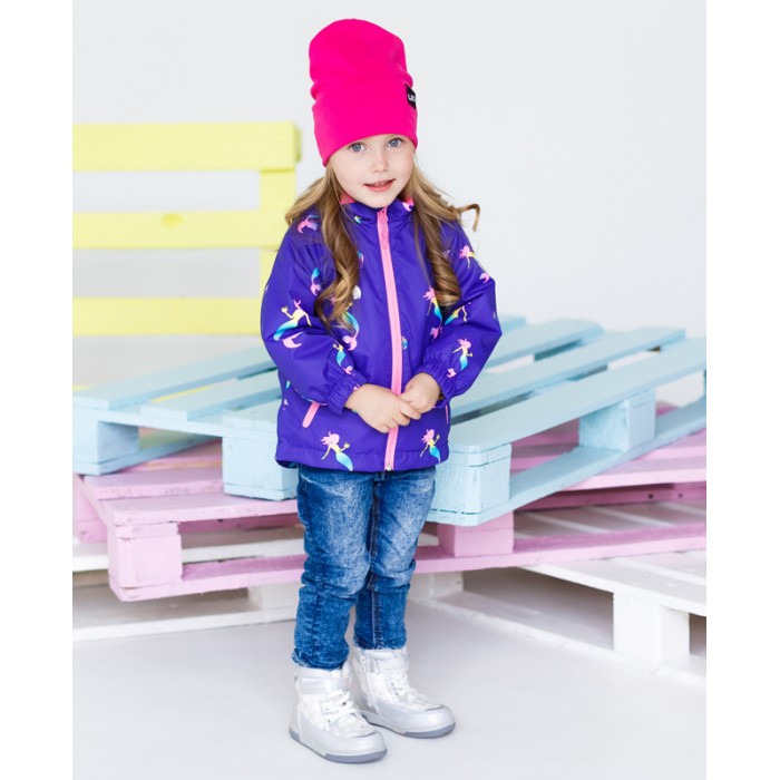 

Uki kids Ветровка на флисе для девочки Адриана, Ветровка на флисе для девочки Адриана