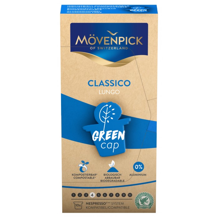 Movenpick Кофе Lungo Classico Green 10 капсул по 5.8 г