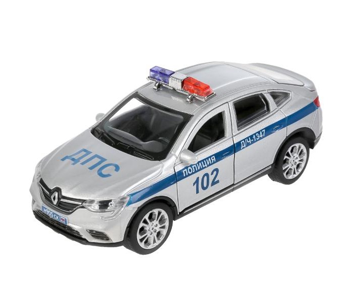 цена Машины Технопарк Машина Renault Arkana Полиция 12 см