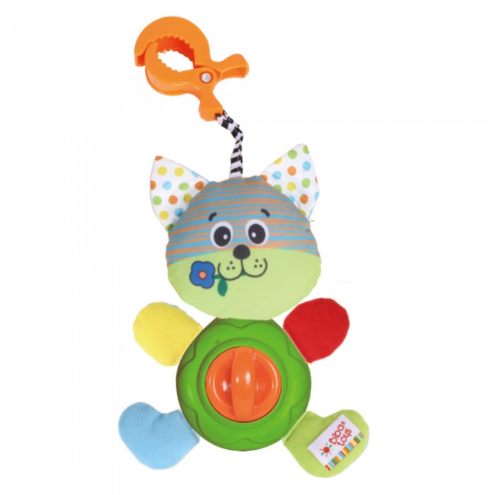 Подвесная игрушка Biba Toys развивающая на клипсе Котишка-Мурлышка подвесная игрушка biba toys развивающая спираль гусеница и друзья