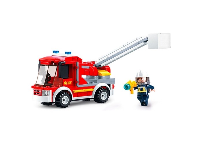 цена Конструкторы Sluban Пожарная машина (136 деталей) M38-B0632