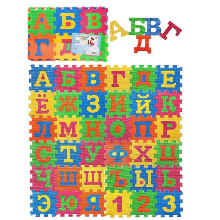 

Игровой коврик ABtoys Изучаем буквы (90 деталей), Изучаем буквы (90 деталей)