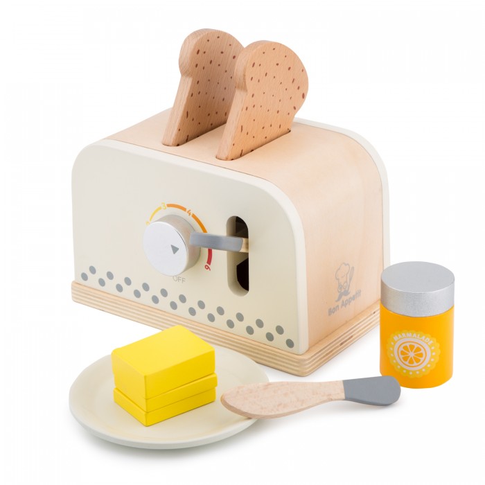 фото Деревянная игрушка new cassic toys игровой набор тостер