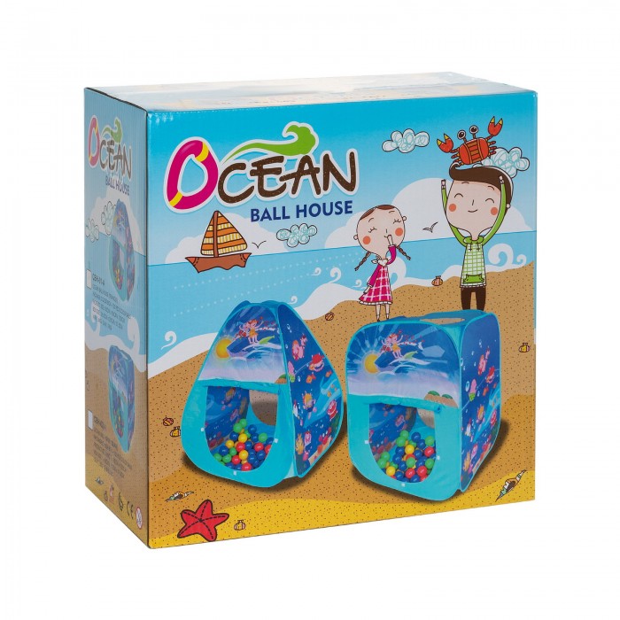 SevillaBaby Игровой домик квадратный + 100 шаров Океан