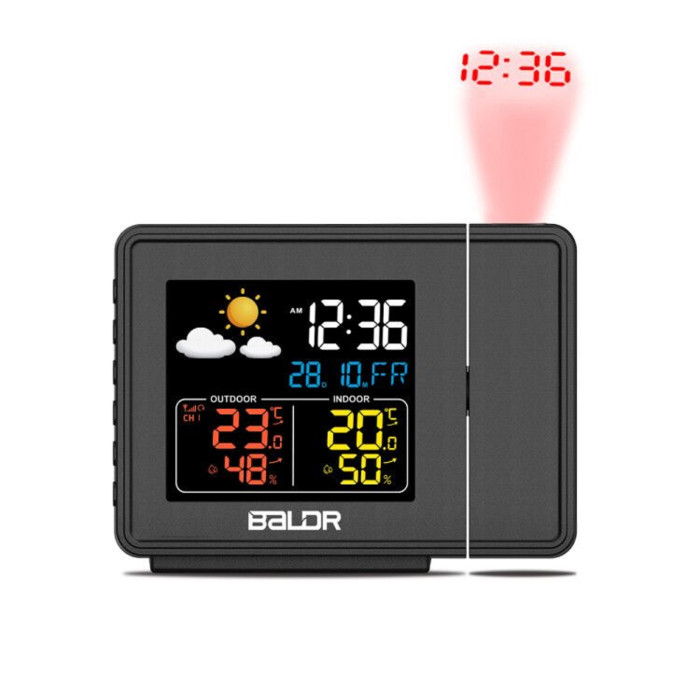 Часы Baldr проекционные c внешним датчиком и функцией прогноза погоды B0367WST2H2R-V1