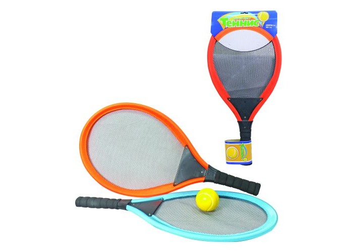 1 Toy Набор для тенниса с мягкими ракетками и мячиком