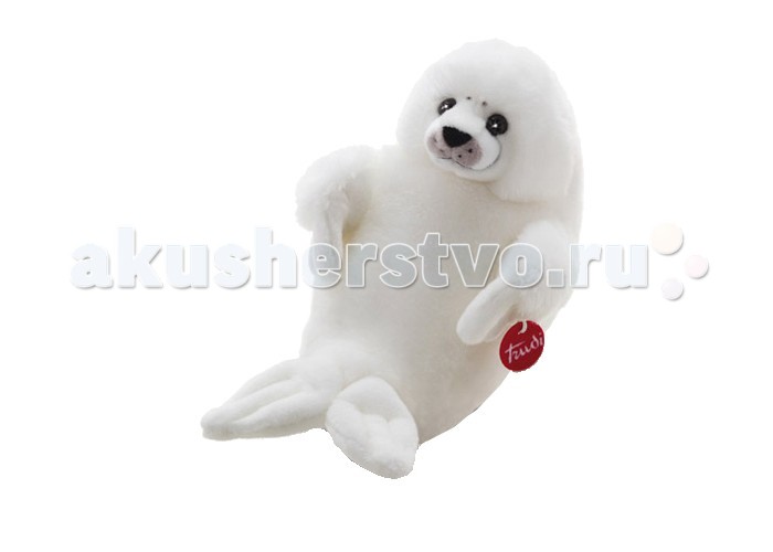 мягкая игрушка тюлень белый 15 см 3 1 шт Мягкие игрушки Trudi Белый Тюлень 43 см