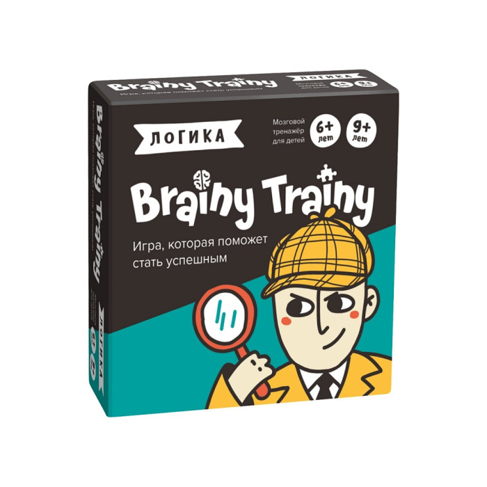 Brainy Trainy Игра-головоломка Логика игра интеллектуальная где логика 80 карт