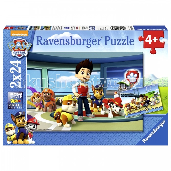 

Ravensburger Пазл Щенячий патруль полезные ищейки 2х24 элемента, Пазл Щенячий патруль полезные ищейки 2х24 элемента