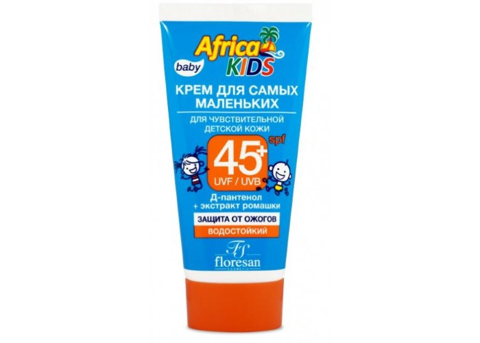  Floresan Крем для самых маленьких для чувствительной детской кожи SPF 45+ Africa Kids