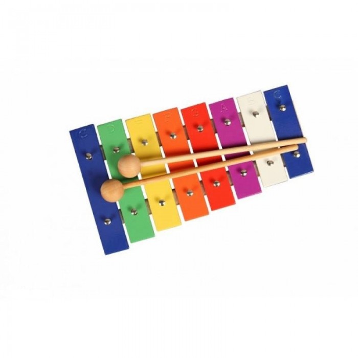 Музыкальный инструмент Flight Металлофон 8 разноцветных нот
