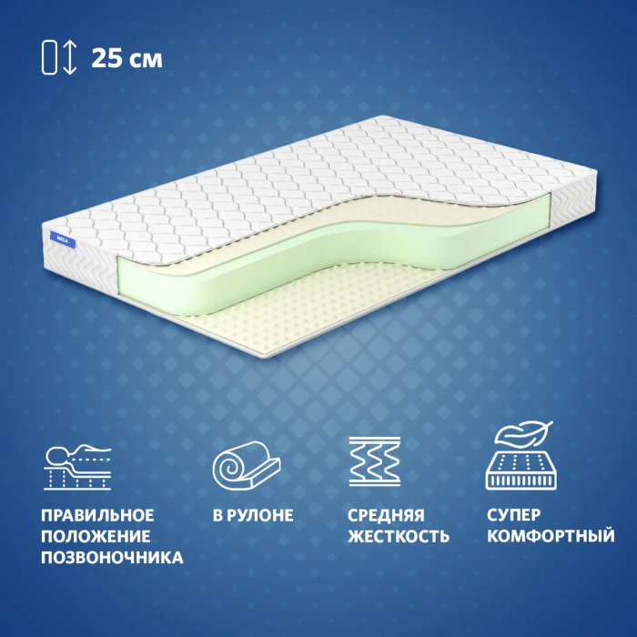 

Матрас Miella Twisted-Relax Maxi 200x190x25, Twisted-Relax Maxi 200x190x25