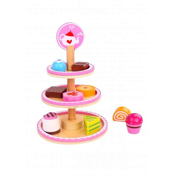 

Деревянная игрушка Tooky Toy Десертная подставка, Десертная подставка