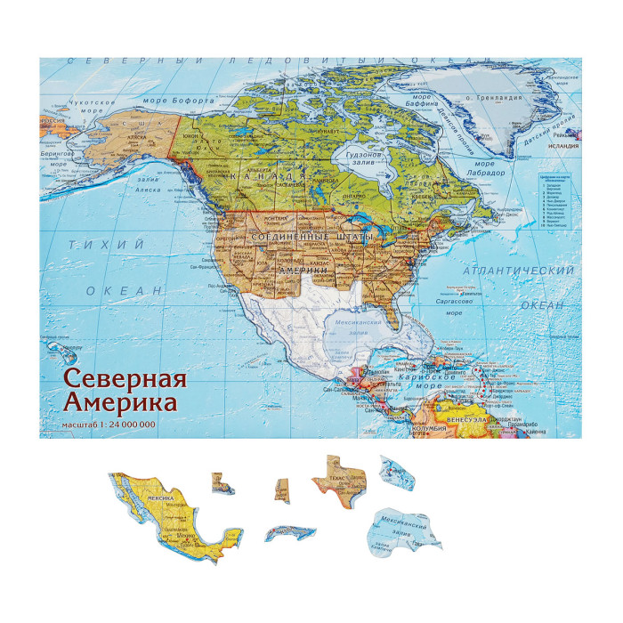 

Геоцентр Карта-пазл Северная Америка, Карта-пазл Северная Америка