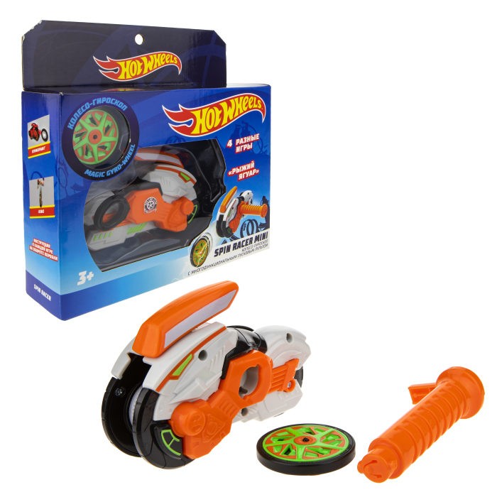 

Hot Wheels Игрушка Spin Racer mini Рыжий Ягуар, Игрушка Spin Racer mini Рыжий Ягуар