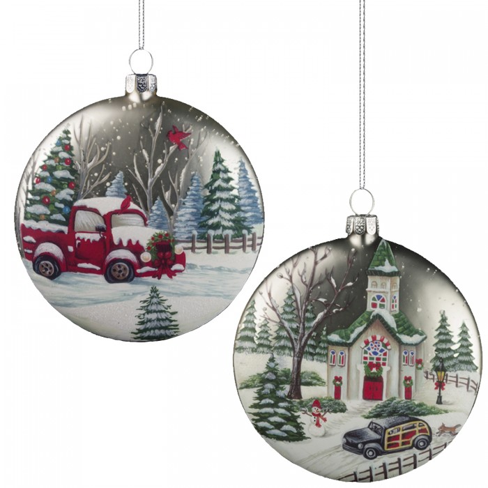 

ErichKrause Decor Ёлочная игрушка медальон Зимняя дорога 10 см, Decor Ёлочная игрушка медальон Зимняя дорога 10 см
