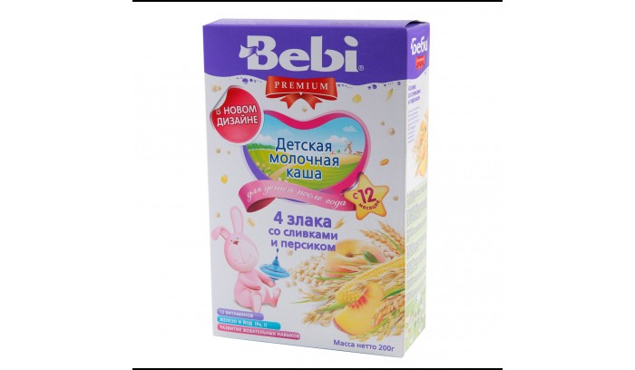 Каша bebi premium 3 злака с печением