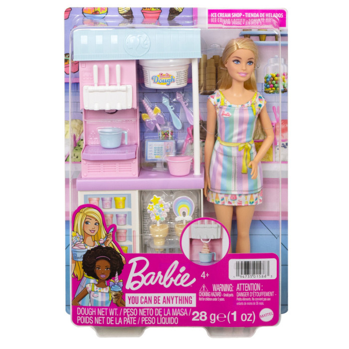 

Barbie Набор игровой Магазин мороженого, Набор игровой Магазин мороженого