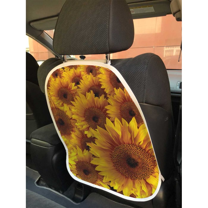 JoyArty Защитная накидка на спинку автомобильного сидения Подсолнухи