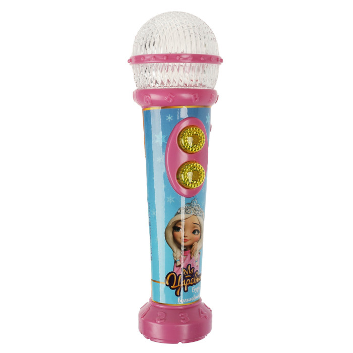 Электронные игрушки Умка Музыкальный Микрофон со светом Царевны Алёнка электронные игрушки умка обучающий глобус со светом