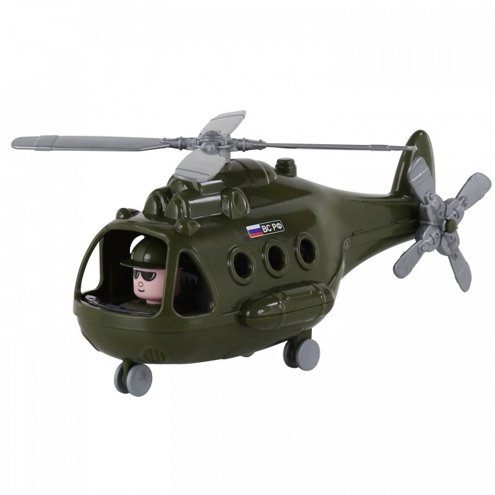 Вертолеты и самолеты Полесье Вертолёт военный Альфа 9х16.5х15.5 см вертолеты и самолеты viking toys джамбо вертолёт полиция 30см с машинкой и 2 фигурками