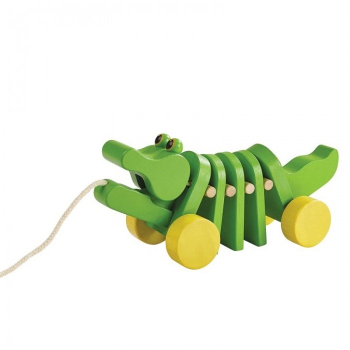 Каталки-игрушки Plan Toys Каталка Танцующий крокодил каталки игрушки plan toys каталка улитка