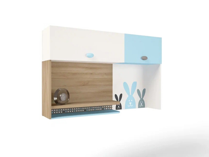 Аксессуары для мебели ABC-King Полка навесная надстройка на стол Mix Bunny (левая)