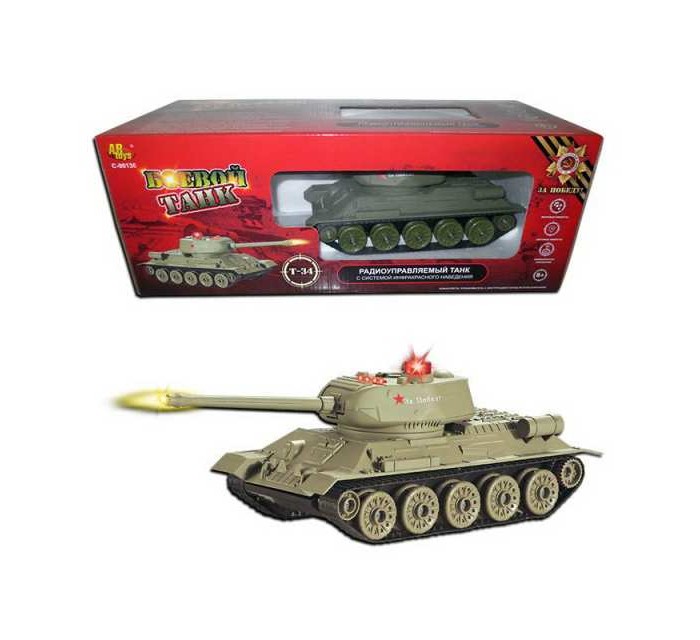 

ABtoys Танк Т34 на радиоуправлении, Танк Т34 на радиоуправлении