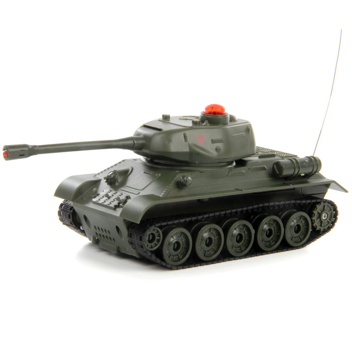 Радиоуправляемые игрушки Veld CO Танк радиоуправляемый Т34 танковый бой т34 vs m1a2 на радиоуправлении 2 танка свет и звук