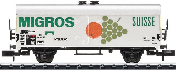 железные дороги trix вагон контейнер для перевозки автомобилей Железные дороги Trix Рефрижераторный вагон Tehs 50