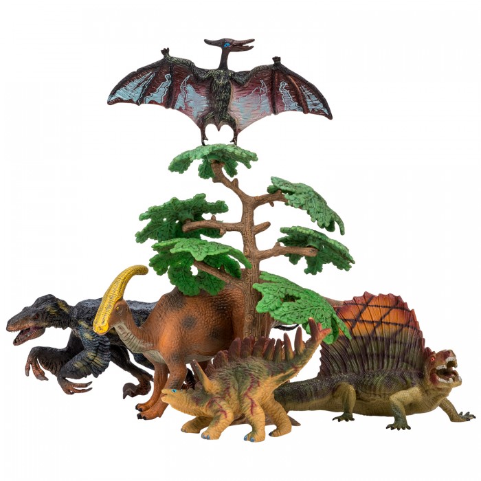 Masai Mara Набор Динозавры и драконы для детей Мир динозавров (6 предметов) masai mara набор динозавры и драконы для детей мир динозавров 7 предметов mm206 02