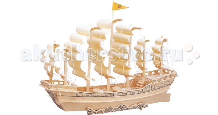 Wooden Toys Сборная модель Парусник Династии Минь набор для творчества алмазная мозаика на подрамнике парусник в море 40 х 50 см