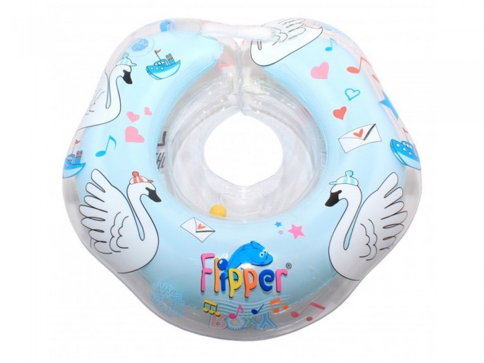 Круг для купания ROXY-KIDS Flipper 0+ на шею музыкальный