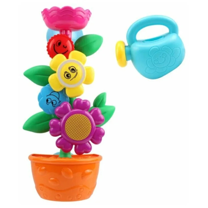 Игрушки для ванны ABtoys Цветок-мельница для ванной с лейкой Веселое купание