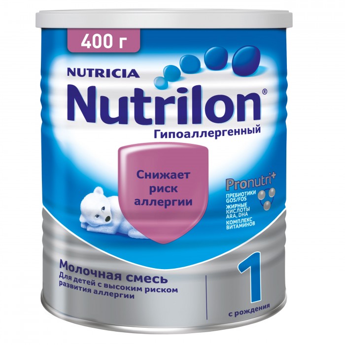  Nutrilon Молочная смесь Гипоаллергенный 1 с рождения 400 г