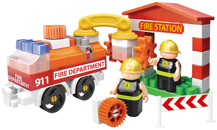 

Конструктор Bauer Fireman Пожарная машина и пожарный гидрант (58 элементов), Fireman Пожарная машина и пожарный гидрант (58 элементов)
