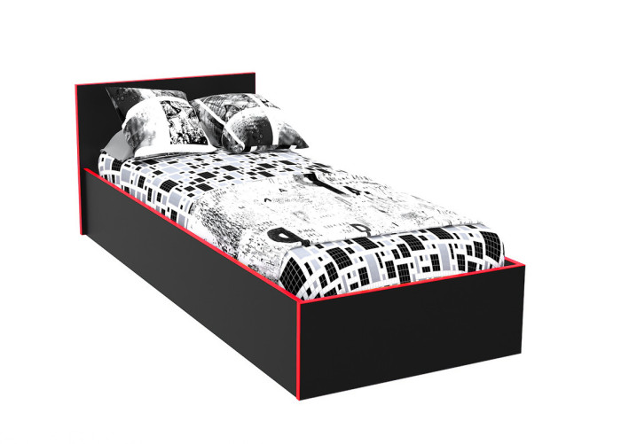 Подростковая кровать МДК Black 200х80 см