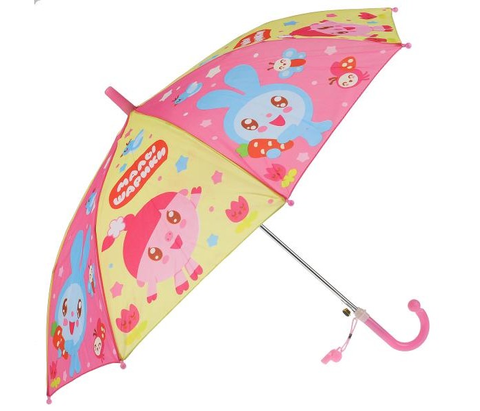 Зонты Играем вместе детский Малышарики со свистком 45 см зонт детский малышарики 45 см um45 msk в пак играем вместе в кор 120шт