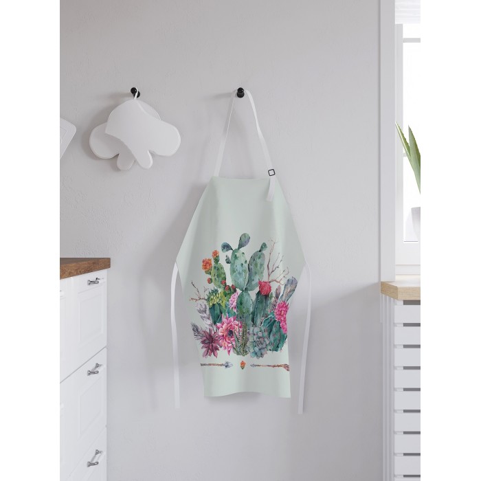 

JoyArty Фартук женский для готовки Букет из кактусов 65х65х28 см, Фартук женский для готовки Букет из кактусов 65х65х28 см
