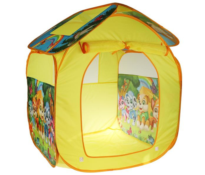Игровые домики и палатки Играем вместе Детская игровая палатка Щенки GFA-PUPS-R палатки домики играем вместе палатка детская игровая оранжевая корова gfa oc r