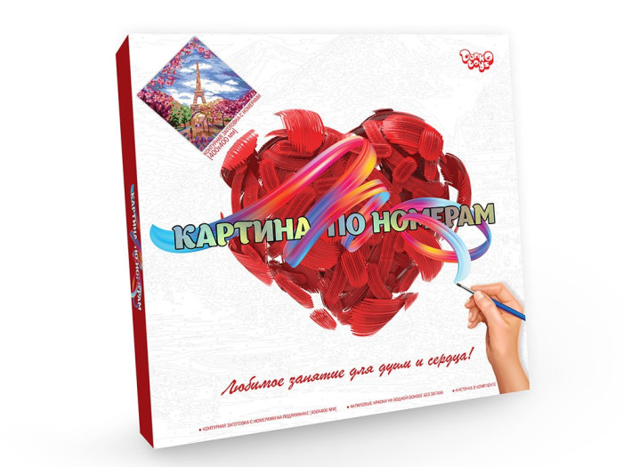 

Danko Toys Креативное творчество Картина по номерам на холсте 40x40 см KpN-02-02, Креативное творчество Картина по номерам на холсте 40x40 см KpN-02-02