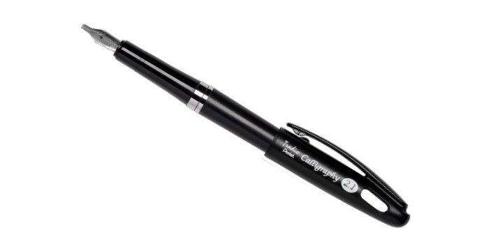 Pentel Ручка перьевая для каллиграфии Tradio Calligraphy Pen 2.1 мм ручка перьевая для каллиграфии pilot parallel pen 2 4 мм картридж ic p3 набор в футляре