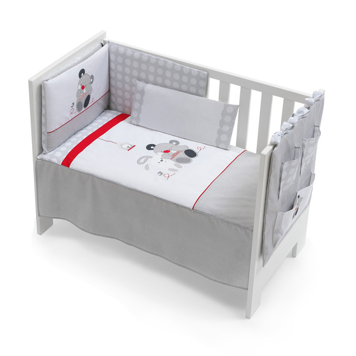 Комплект в кроватку Inter Baby Casita gris 5 предметов 91126-R-31 - фото 1