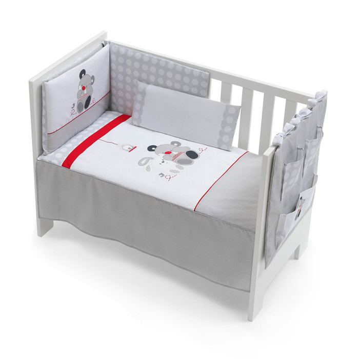 фото Комплект в кроватку inter baby casita gris 5 предметов