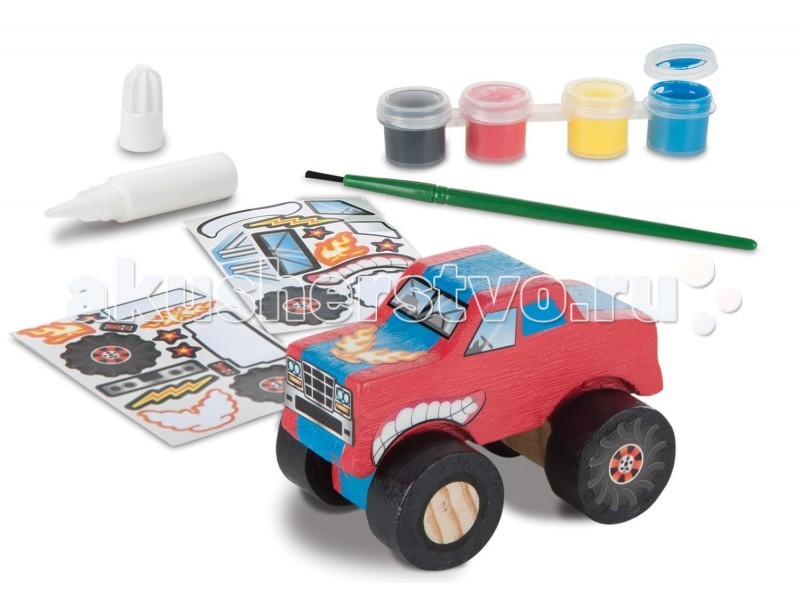 фото Деревянная игрушка melissa & doug классические игрушки грузовик-монстер