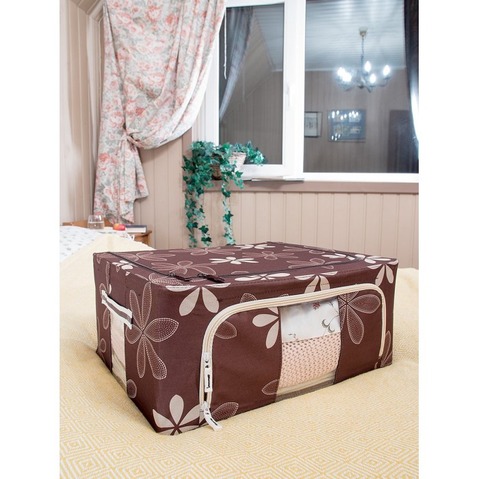 

Фея Порядка Ящик с металлическим каркасом STB-251 Ромашки 44 л 50х40х22 см, Ящик с металлическим каркасом STB-251 Ромашки 44 л 50х40х22 см