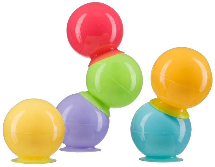 Happy Baby Набор ПВХ-игрушек для ванной IQ-Bubbles