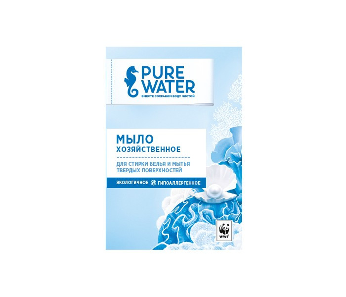 Бытовая химия Pure Water Мыло хозяйственное 175 г 6 шт.