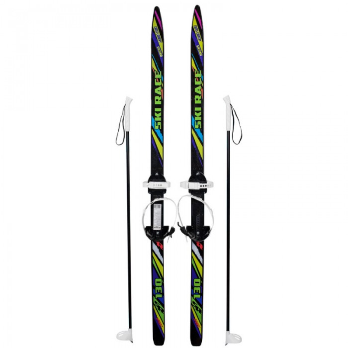 R-Toys Лыжи подростковые Ski Race с палками 130 см